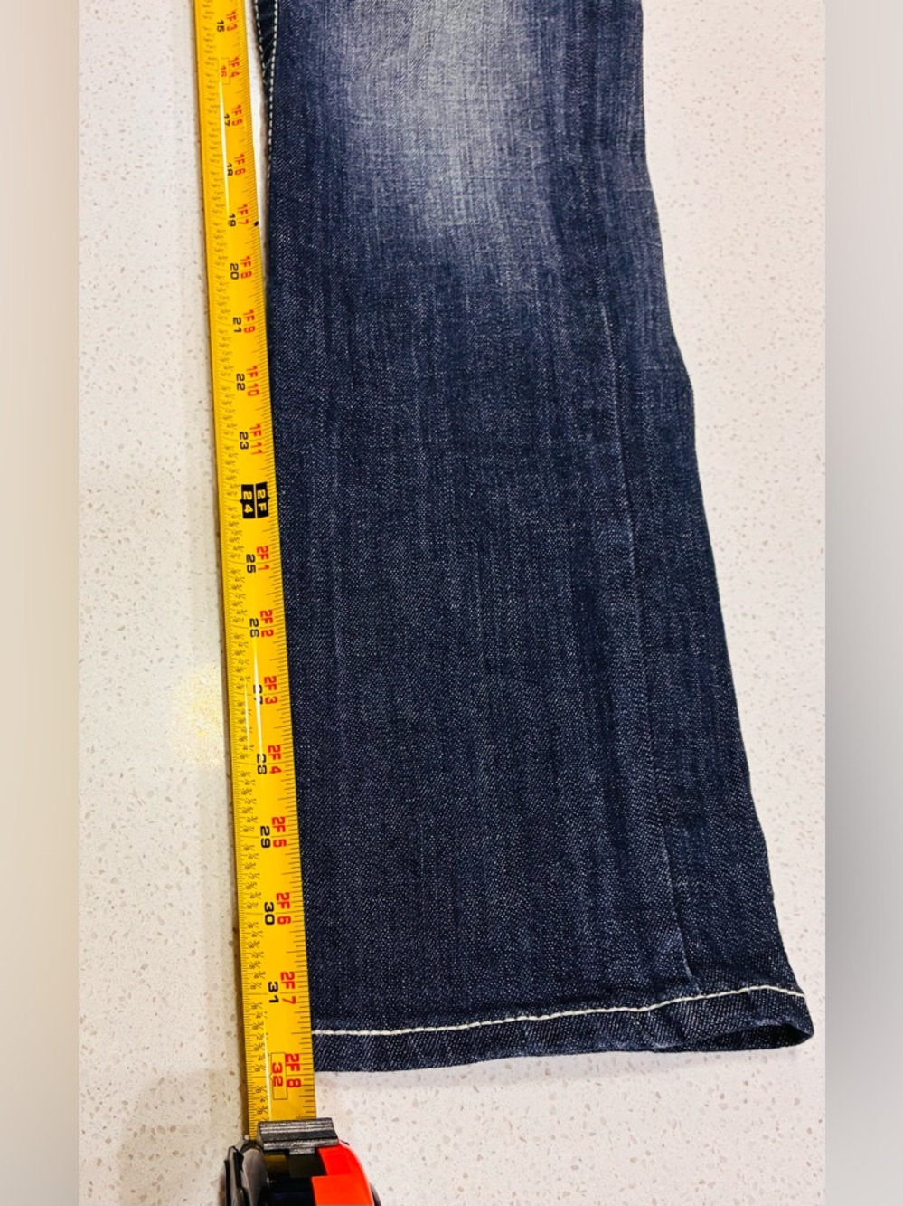 Vigoss Low Rise Straight Leg Jeans 28x32 Dark Blue Wash Stretch Y2K Women’s EUC - Picture 13 of 13